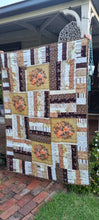 Load image into Gallery viewer, Vintage inspired throw or cot quilt