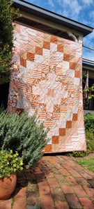 Floral pink and rose single bed quilt